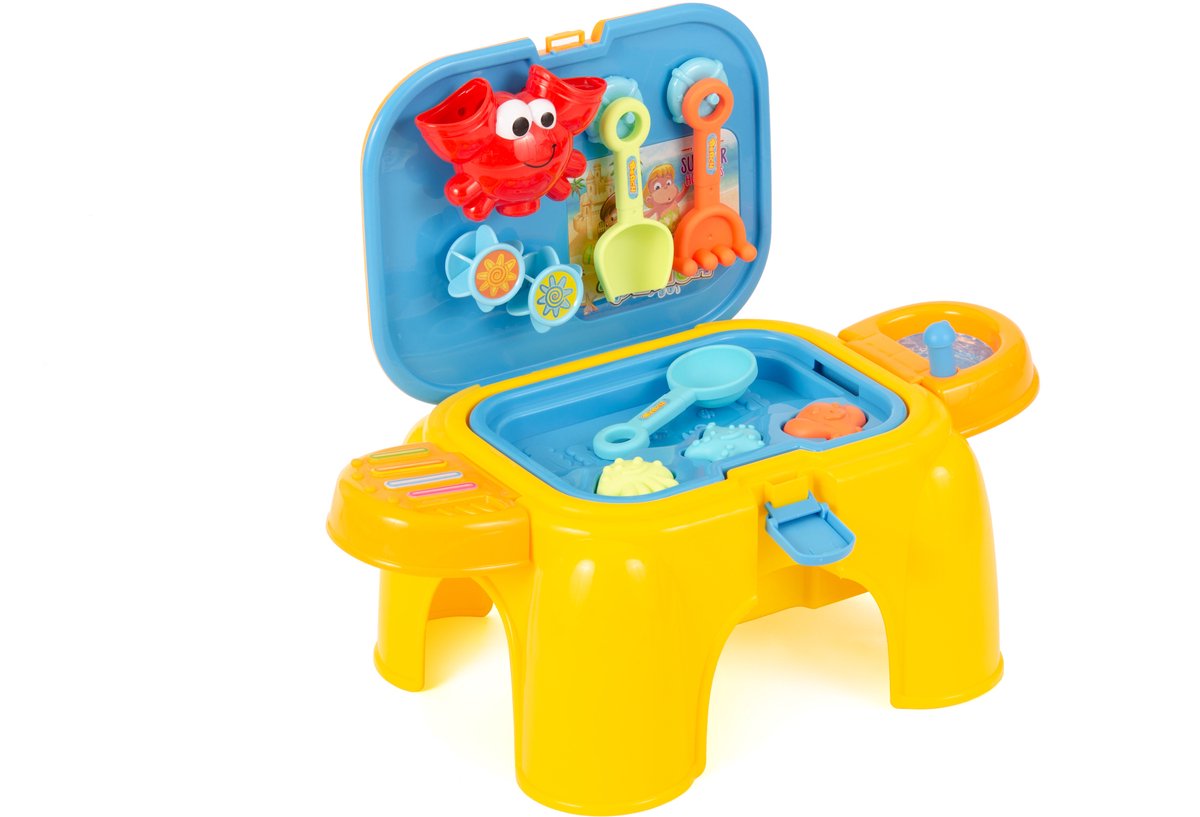 Beach Toys Compacte Zand- En Watertafel voor in Huis - met Accessoires 16-delig | CADEAUTIP